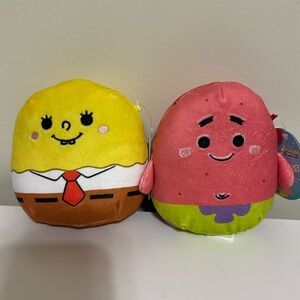 SpongeBob and Patrick Squishmallows.